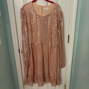 Chic Soul Rose Gold Sequin Dress 3x